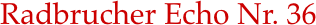 Radbrucher Echo Nr. 36