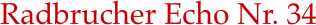 Radbrucher Echo Nr. 34